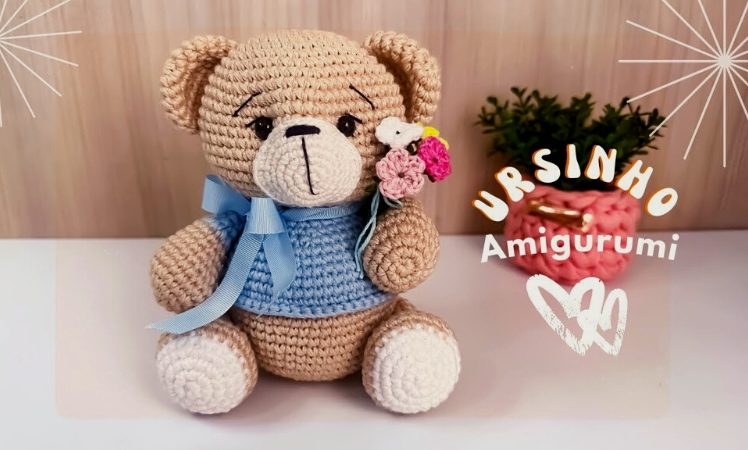 Urso Amigurumi: Receita Grátis com Passo-a-Passo Fácil